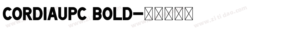 CordiaUPC Bold字体转换